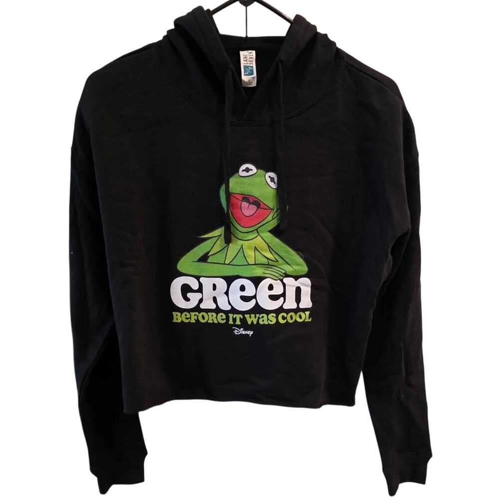New Lane Seven Disney Kermit the Frog Cropped Hoodie - Women's Size S